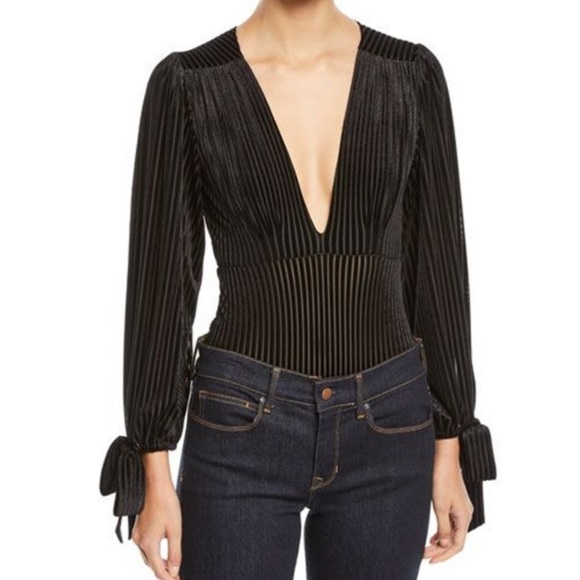Misa Los Angeles Tops - Misa Los Angeles velvet bodysuit